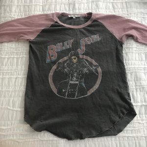 3/4 sleeve Billy Joel shirt